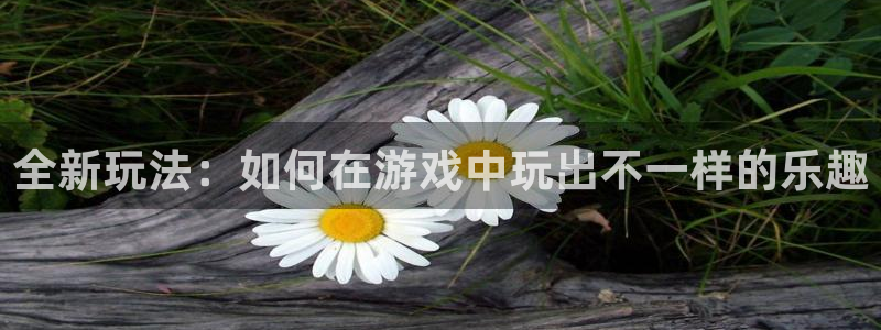 奇亿娱乐测速登陆：全新玩法：如何在游戏中玩出不一样的乐趣